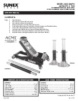 Preview for 1 page of Sunex Tools 6603ASJPK Owner'S Manual