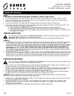 Preview for 3 page of Sunex Tools 6603B Owner'S Manual