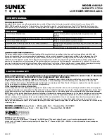 Preview for 6 page of Sunex Tools 6603LP Owner'S Manual