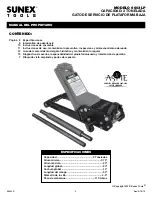 Preview for 8 page of Sunex Tools 6603LP Owner'S Manual