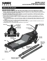 Preview for 10 page of Sunex Tools 6603LP Owner'S Manual