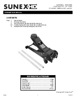 Preview for 1 page of Sunex Tools 6613B Owner'S Manual