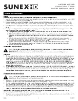 Preview for 3 page of Sunex Tools 6613B Owner'S Manual