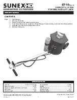 Sunex Tools 6710 Owner'S Manual preview