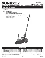 Preview for 13 page of Sunex Tools 6722 Owner'S Manual