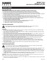 Preview for 3 page of Sunex Tools 7700C Owner'S Manual