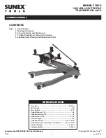 Sunex Tools 7750C Owner'S Manual preview