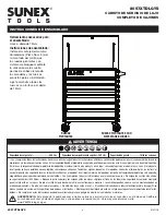 Preview for 4 page of Sunex Tools 8057XTDLGYS Assembly Instructions Manual