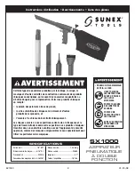 Preview for 8 page of Sunex Tools SX1000 Operating Instructions, Warning Information, Parts Breakdown