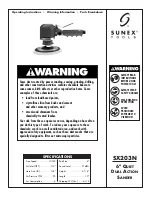 Sunex Tools SX203N Operating Instructions preview