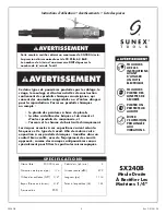 Предварительный просмотр 8 страницы Sunex Tools SX240B Operating Instruction