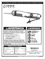 Предварительный просмотр 5 страницы Sunex Tools SX244 Operating Instructions Manual