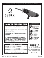 Preview for 8 page of Sunex Tools SX261 Operating Instructions Manual