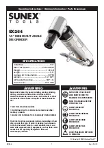 Sunex Tools SX264 Operating Instructions Manual preview