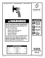 Sunex Tools SX265B Operating Instructions preview