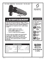 Preview for 8 page of Sunex Tools SXC206 Operating Instructions Manual