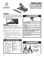 Preview for 1 page of Sunex 66037 Operating Manual