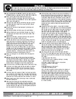 Preview for 2 page of Sunex 9002B Operating Instructions, Warning Information, Parts Breakdown