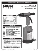 Sunex SX1819TV Operating Instructions Manual preview