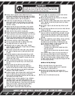 Preview for 2 page of Sunex SX4345 Product Safety Information