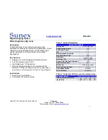 Preview for 1 page of Sunex Wide Angle Lens DSL203 Specification