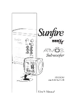 Preview for 1 page of Sunfire Atmos XTATM265 User Manual