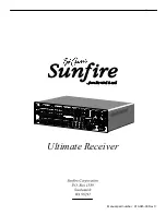 Preview for 60 page of Sunfire Bob carver's Ultimate receiver User Manual