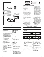 Preview for 1 page of Sunfire Dynamic SDSWiTX Quick Start Manual