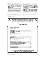 Preview for 3 page of Sunfire EQ Signature User Manual