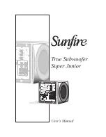 Sunfire Home Theater System User Manual preview