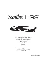 Preview for 20 page of Sunfire HRSIW8 User Manual