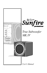 Sunfire MK IV User Manual preview