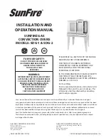 Sunfire SDG-1 Installation And Operation Manual preview