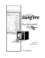 Preview for 1 page of Sunfire Solitaire 12 User Manual