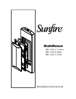 Sunfire SRS-210W-B Baffle Installation Instructions Manual preview