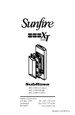 Предварительный просмотр 24 страницы Sunfire SubRosa SRS-210W-B Installation Instructions Manual