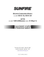 Sunfire Sunfire ICO-E-10 Parts List preview