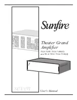 Sunfire TGA-7200 User Manual preview