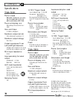 Preview for 18 page of Sunfire TGA-7200 User Manual