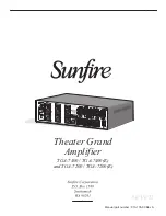 Preview for 20 page of Sunfire TGA-7200 User Manual