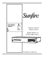 Preview for 1 page of Sunfire TGM-100 Server Installation Manual