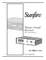 Preview for 1 page of Sunfire TGR-3 User Manual