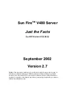 Preview for 1 page of Sunfire V480 Administration Manual