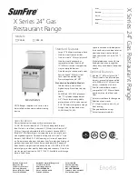 Preview for 1 page of Sunfire X24-4L Specifications