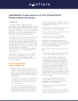 Preview for 4 page of Sunflare PowerFit20 Installation Instructions Manual