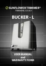 SUNFLOWER TRIMMER BUCKER-L User Manual And Warranty Form preview