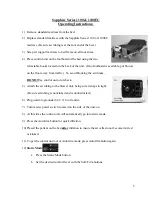 Preview for 5 page of SUNFLOWER SAPPHIRE 1100 User Instruction Manual