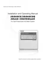 SUNFLOWER SR868C8 Installation And Operating Manual preview