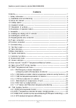 Preview for 2 page of SUNFLOWER SR868C8 Installation And Operating Manual