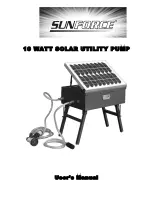 Предварительный просмотр 1 страницы Sunforce 10 WATT SOLAR UTILITY PUMP User Manual